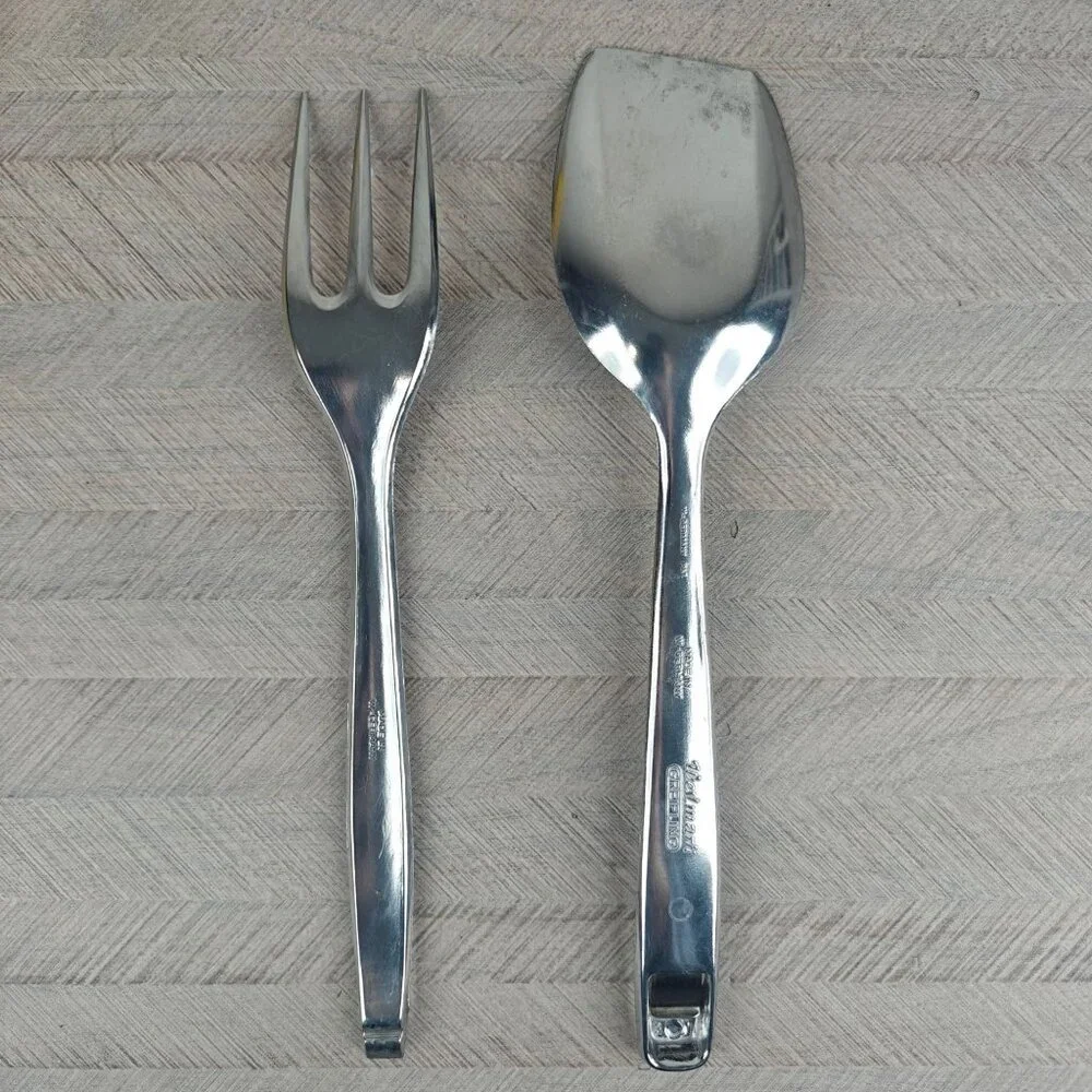 Vtg Westmark Greifling Stainless Steel Kitchen Tongs Fork Set Western Germany
